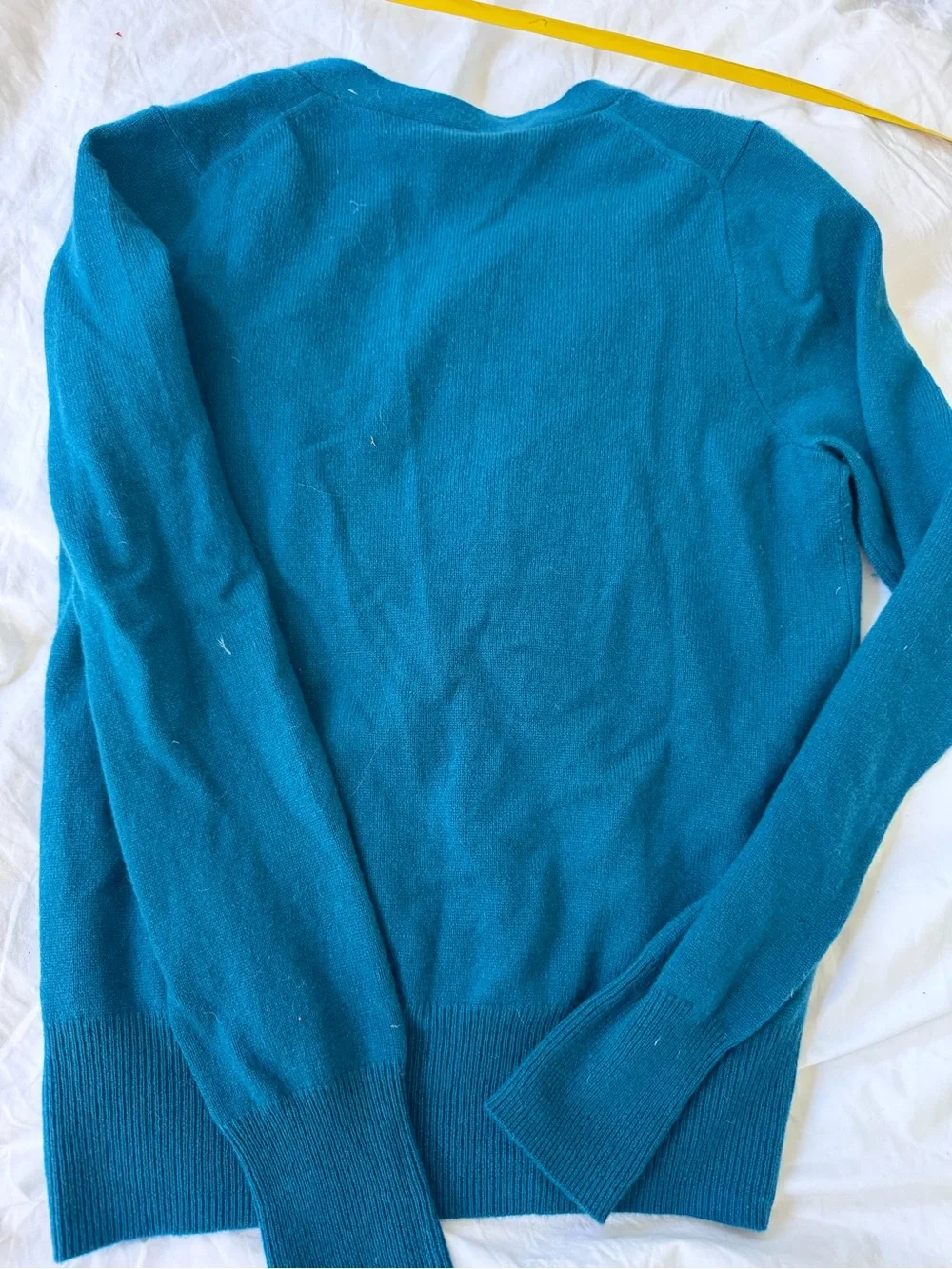 J crew teal v neck cardigan women’s size medium EUC